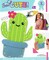 DIY Sew Cute Cactus Kids Beginner Felt Backpack Clip Sewing Kit